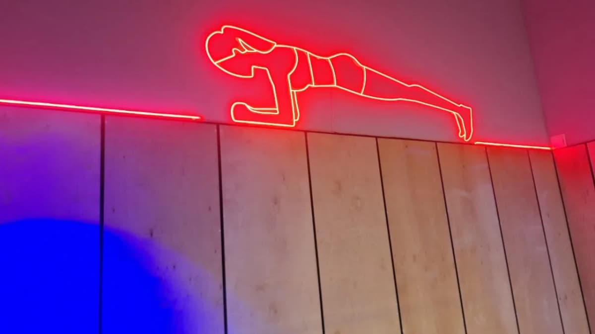 Fitness centres — a sign